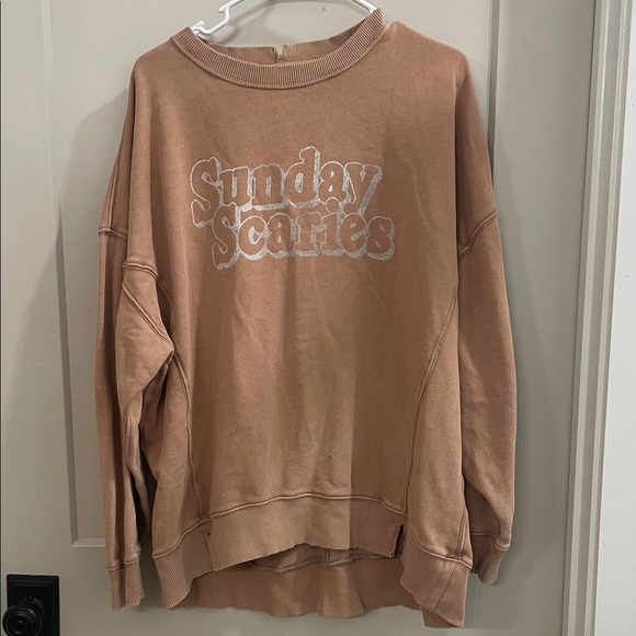 aerie Tops - Aerie Tan Crewneck Sweatshirt